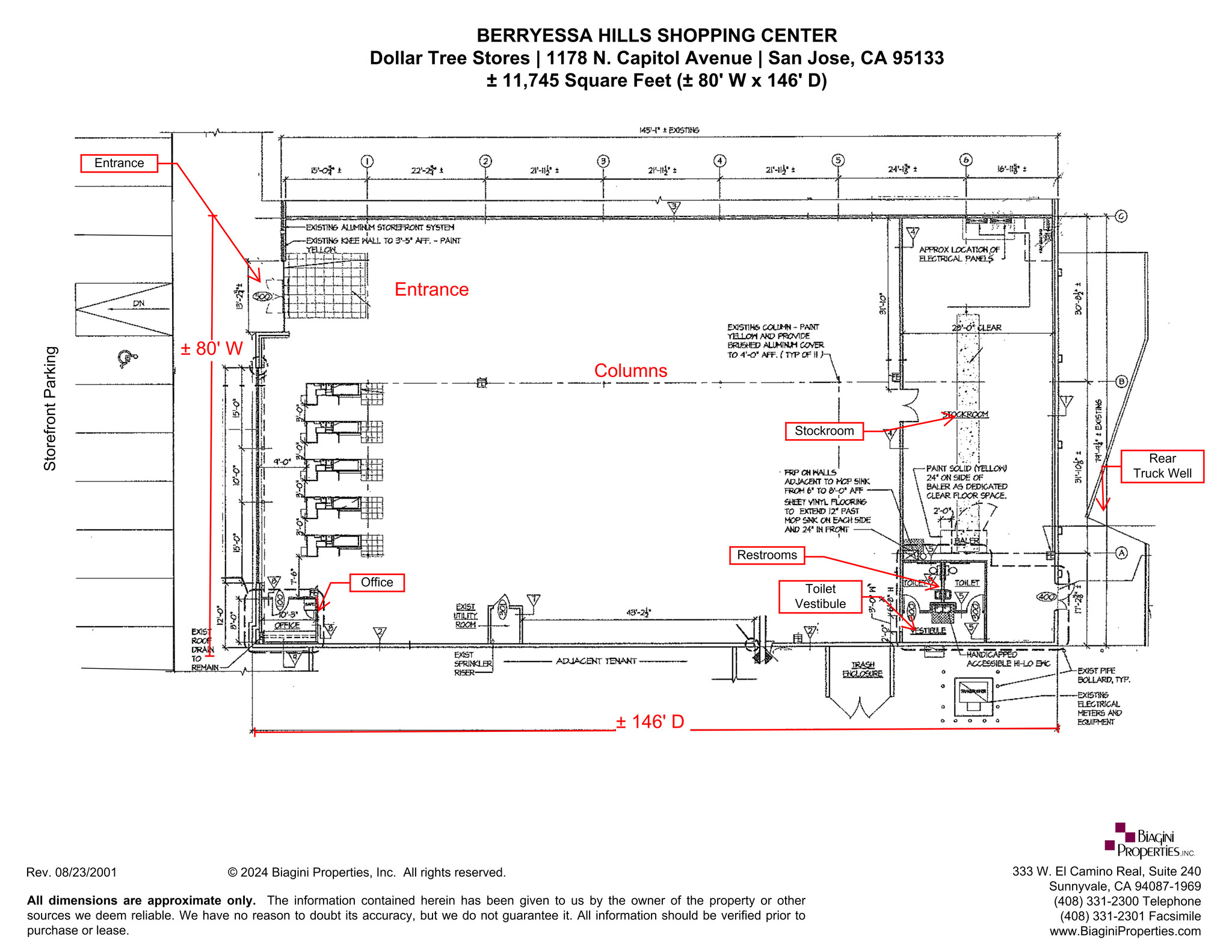 1142-1198 N Capitol Ave, San Jose, CA for lease Site Plan- Image 1 of 1