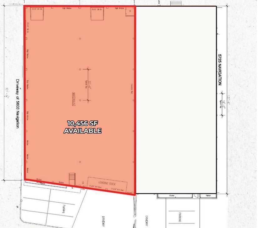 5711 Navigation Blvd, Houston, TX for lease Floor Plan- Image 1 of 1