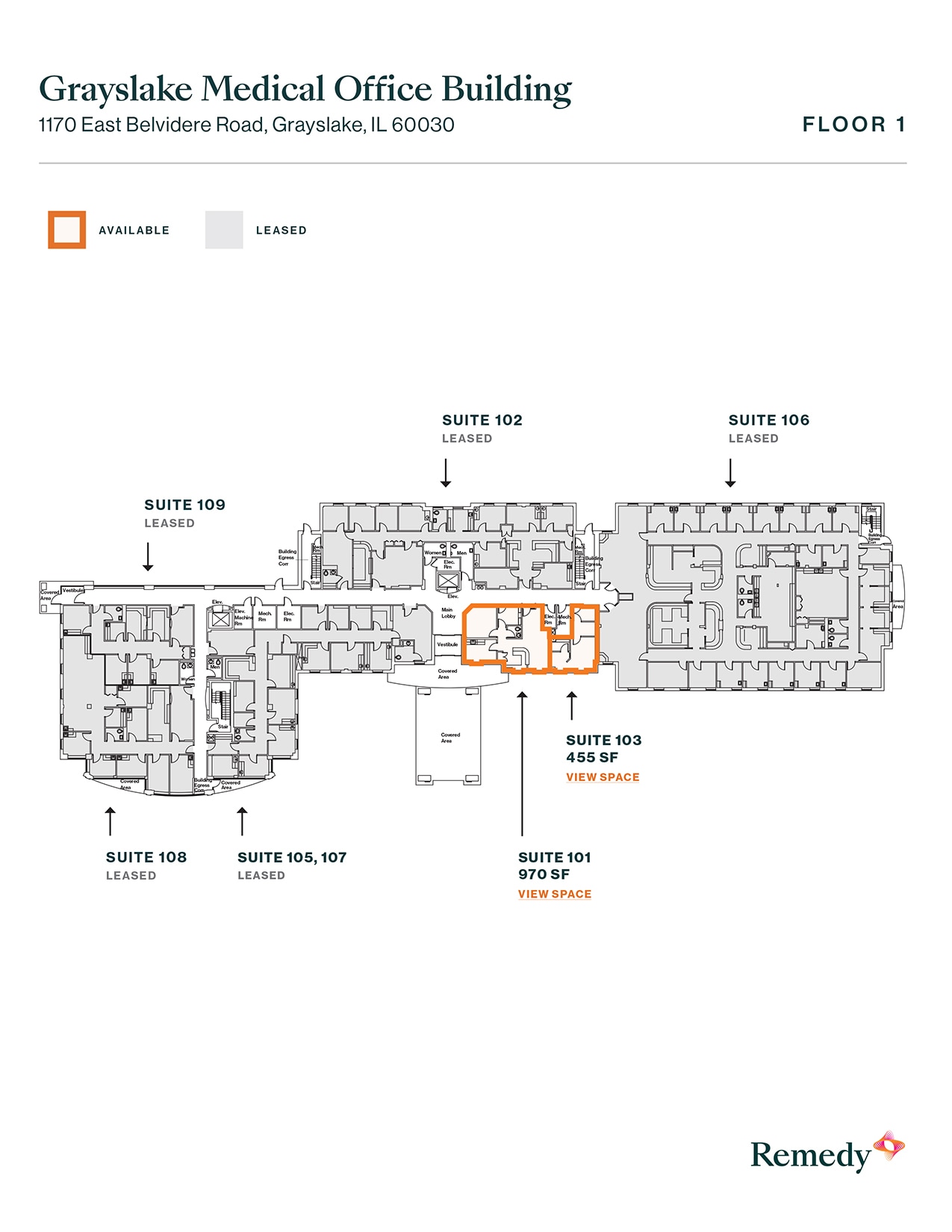1170 E Belvidere Rd, Grayslake, IL for lease Floor Plan- Image 1 of 1