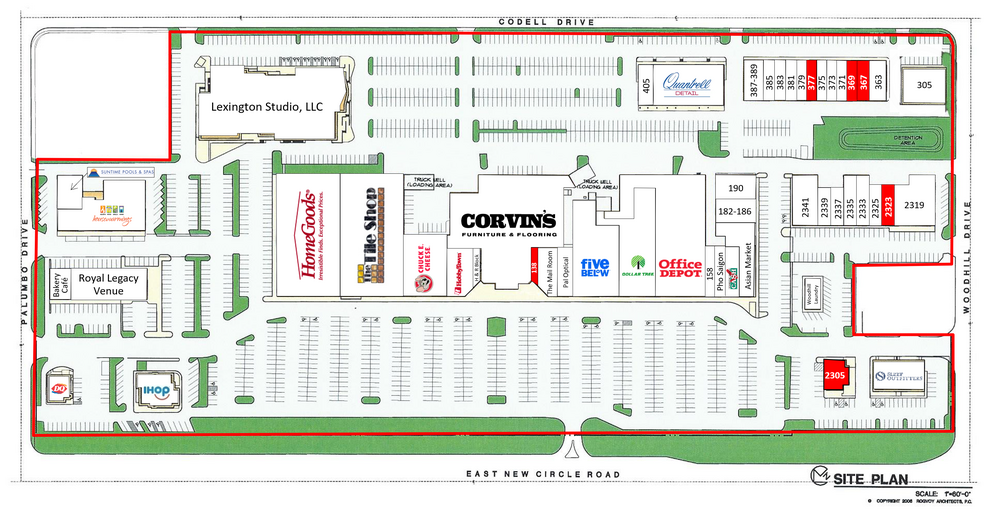 1525-1555 E New Circle Rd, Lexington, KY for lease - Site Plan - Image 2 of 45