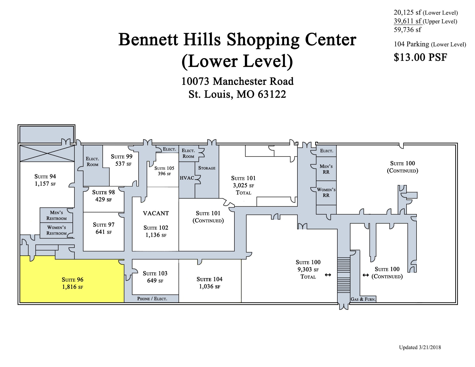 10037-10091 Manchester Rd, Warson Woods, MO for lease Interior Photo- Image 1 of 1