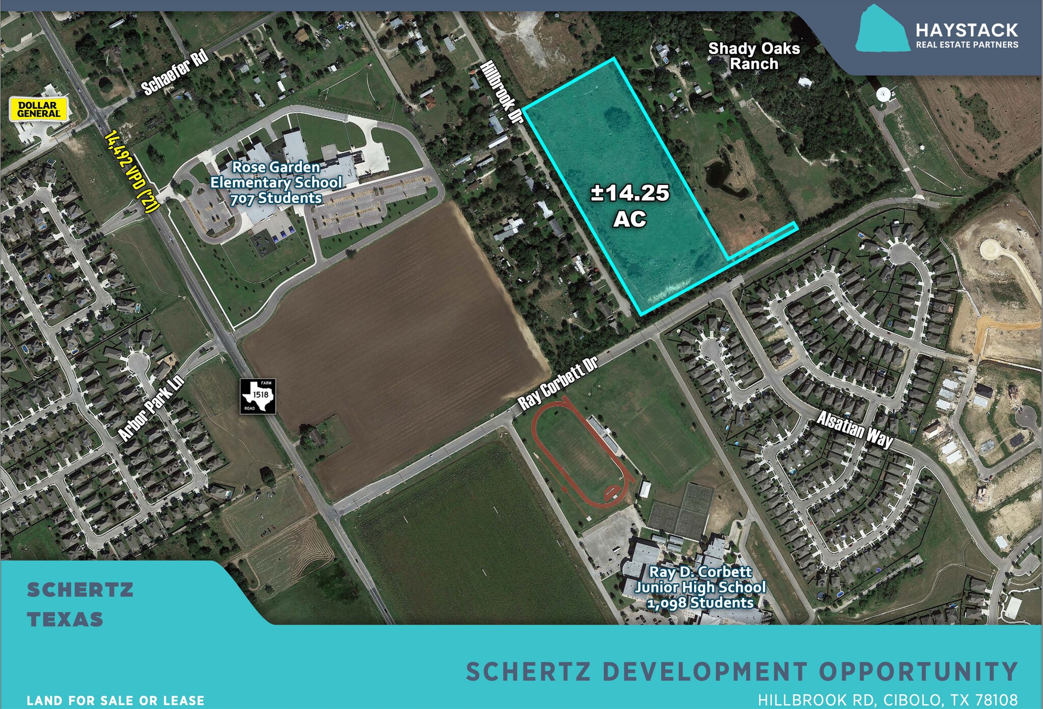 HILLBROOK RD, Cibolo, TX 78108 SCHERTZ DEVELOPMENT OPPORTUNITY