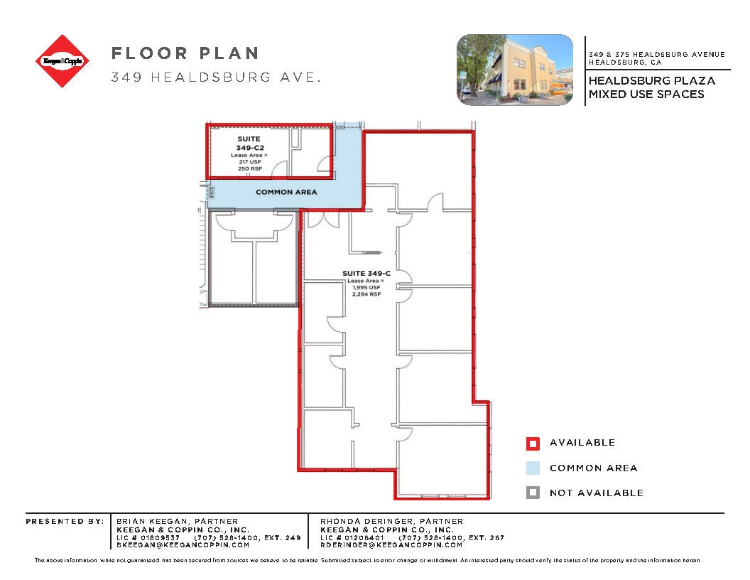 349 Healdsburg Ave, Healdsburg, CA for lease Floor Plan- Image 1 of 1