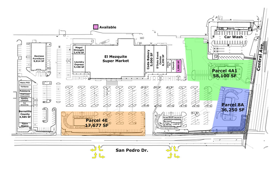 201 San Pedro Dr SE, Albuquerque, NM for lease - Site Plan - Image 2 of 8