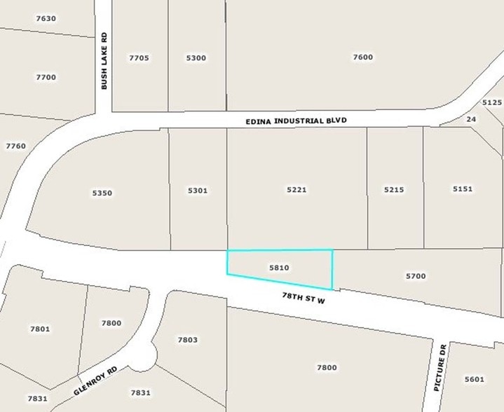 5810 78th St W, Bloomington, MN for lease - Plat Map - Image 2 of 11