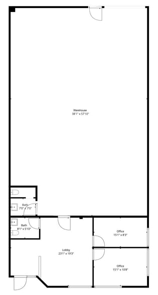 11887-11897 Belden Ct, Livonia, MI for lease - Floor Plan - Image 2 of 23