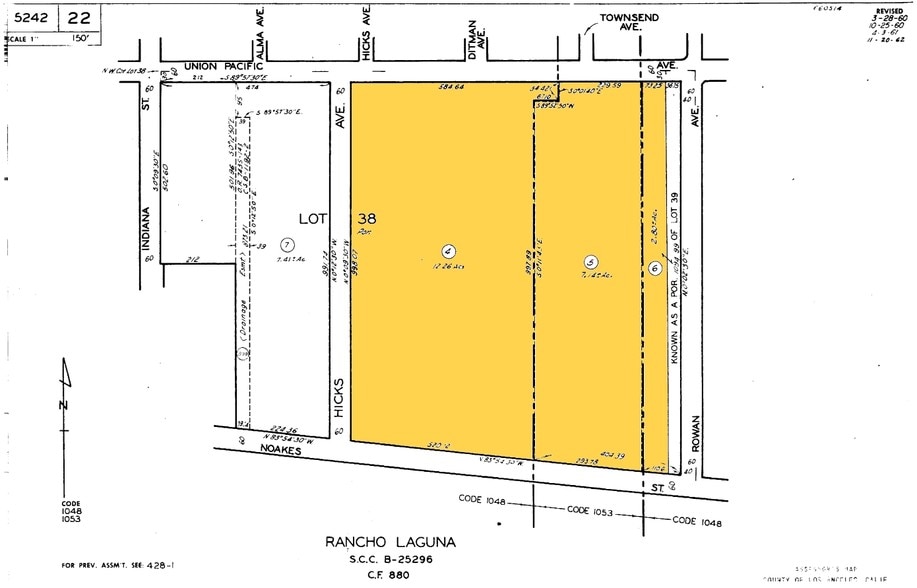 4000 Union Pacific Ave, Commerce, CA for lease - Plat Map - Image 3 of 11