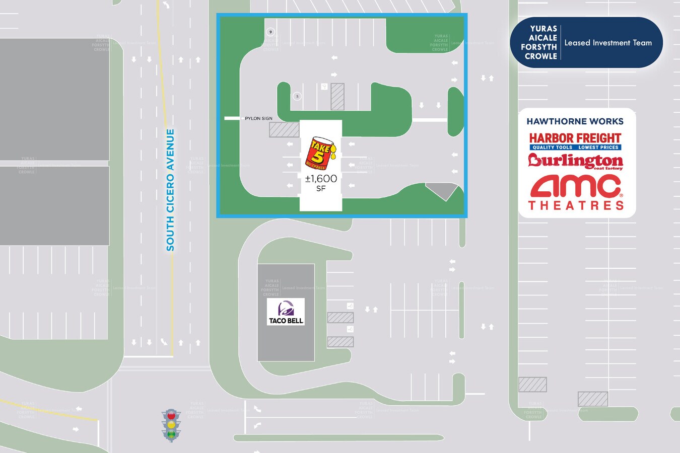 2217 S Cicero Ave, Cicero, IL 60804 Take 5 Oil Change Ground Lease