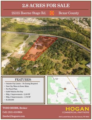 More details for 25315 Boerne Stage Rd, San Antonio, TX - Land for Sale