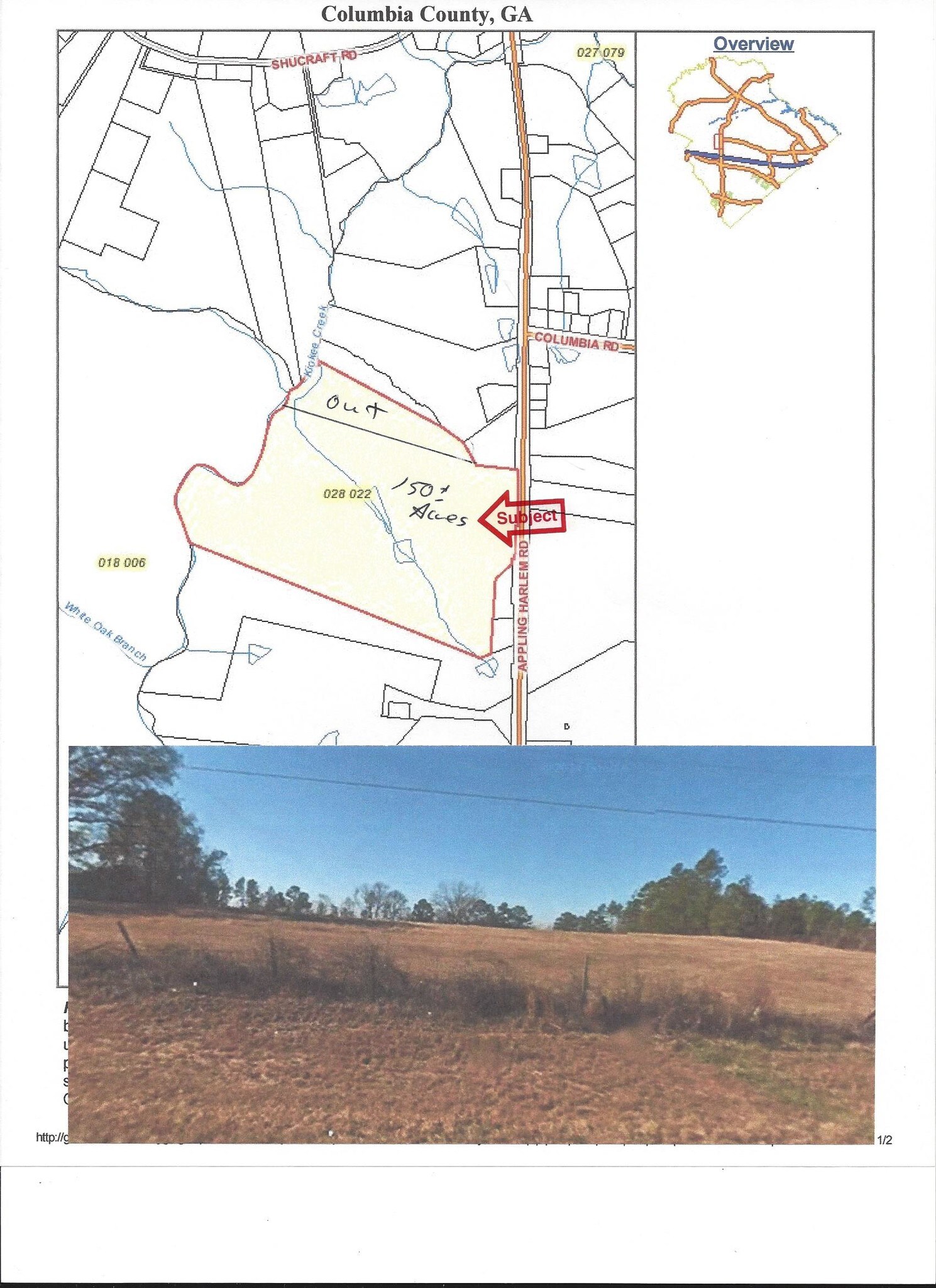 Appling Harlem Rd, Appling, GA for sale Building Photo- Image 1 of 1