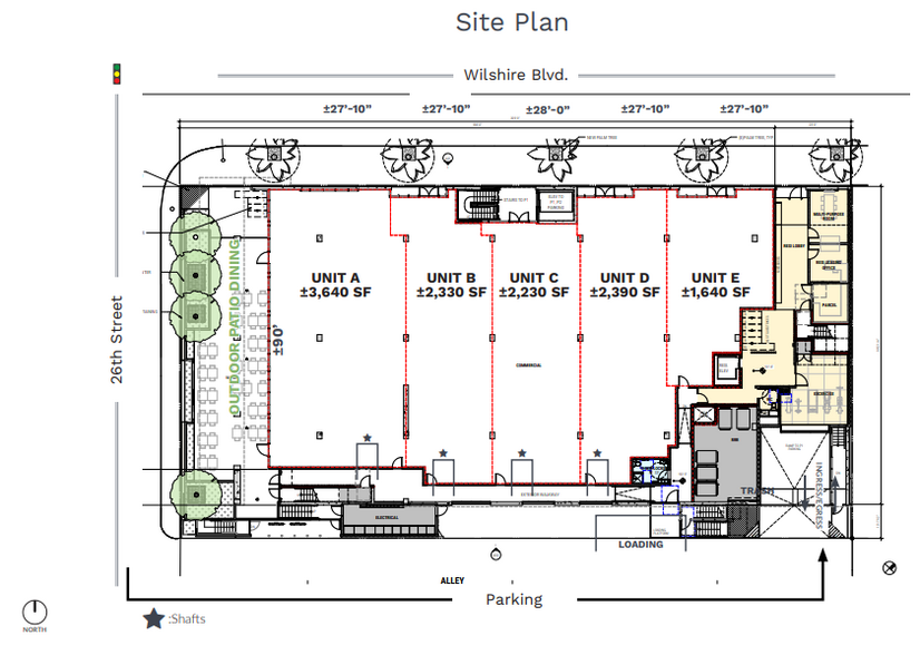 2600 Wilshire Blvd, Santa Monica, CA for lease - Site Plan - Image 2 of 2