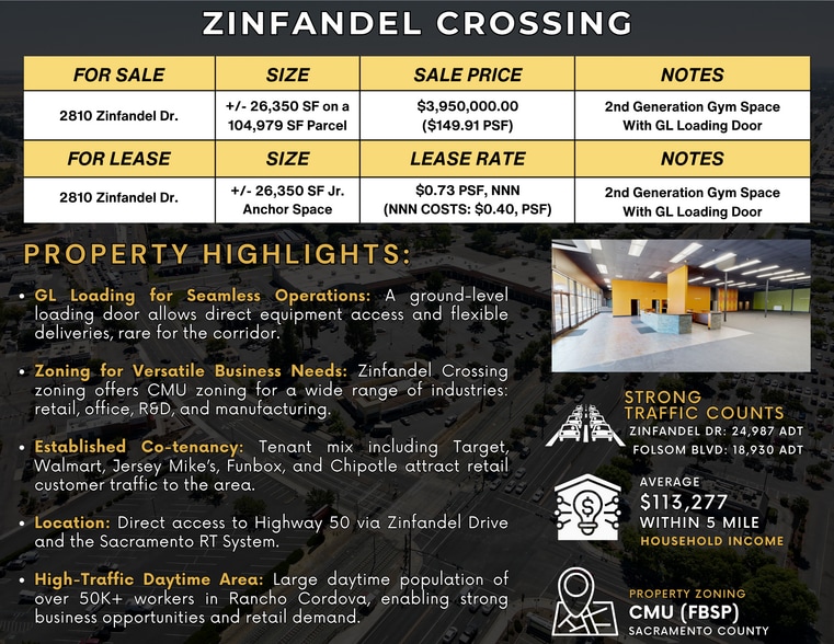 2810 Zinfandel Dr, Rancho Cordova, CA for sale - Building Photo - Image 2 of 21