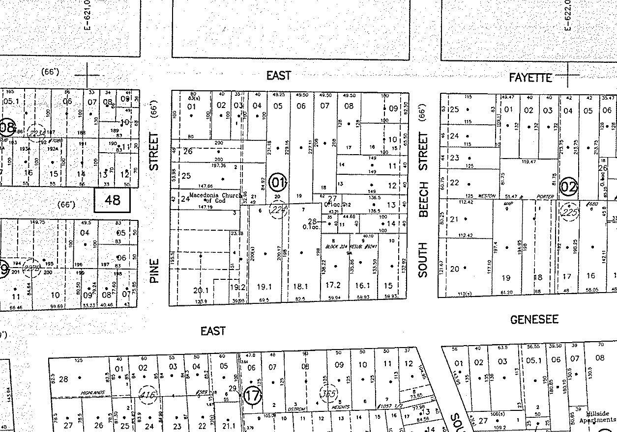 1415-1419 E Genesee St, Syracuse, NY for sale Plat Map- Image 1 of 1