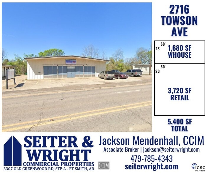 2716 Towson Ave, Fort Smith, AR for lease - Building Photo - Image 1 of 1