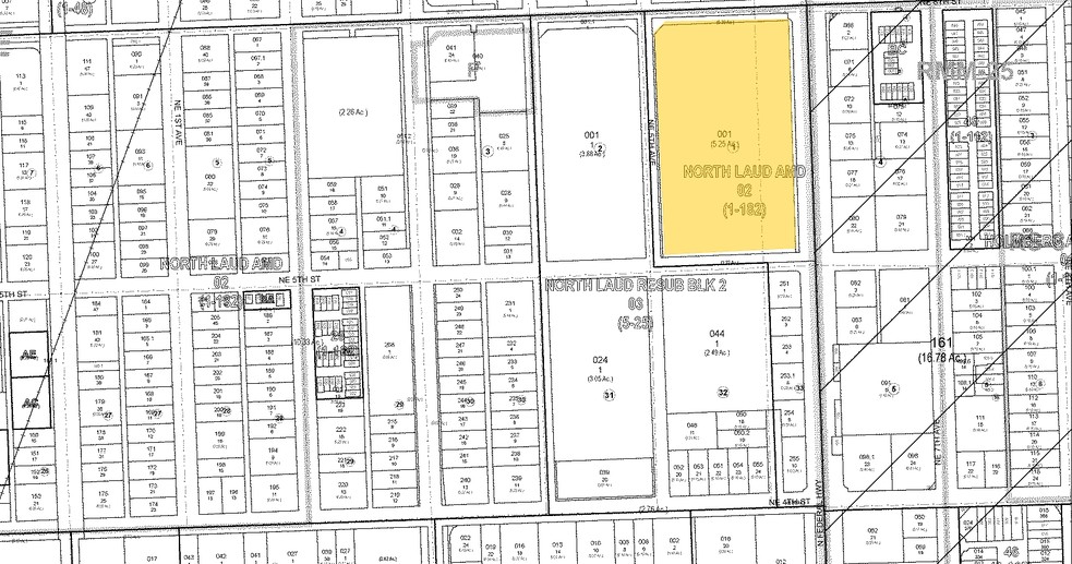 501 NE 5th Ter, Fort Lauderdale, FL for sale - Plat Map - Image 1 of 1