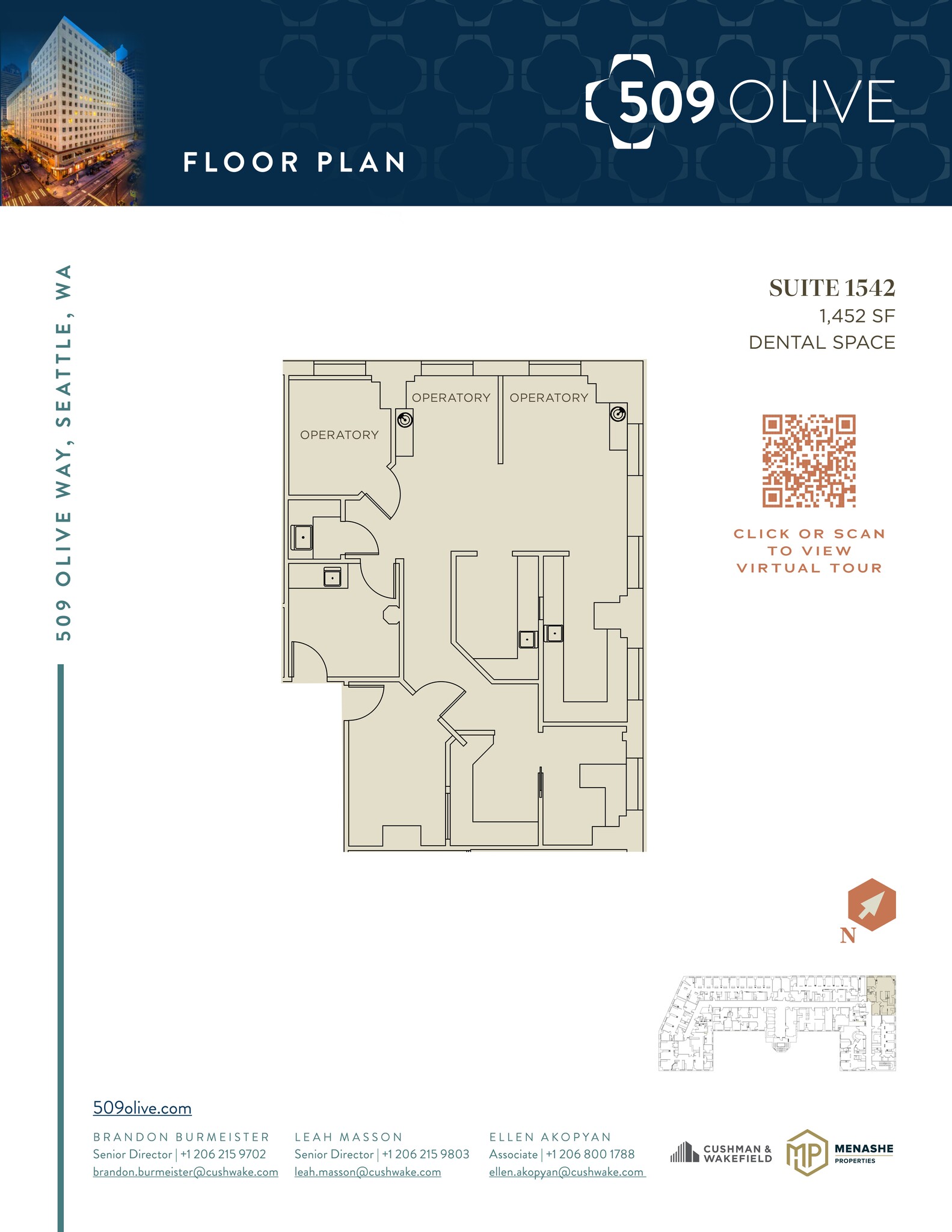 509 Olive Way, Seattle, WA for lease Floor Plan- Image 1 of 1