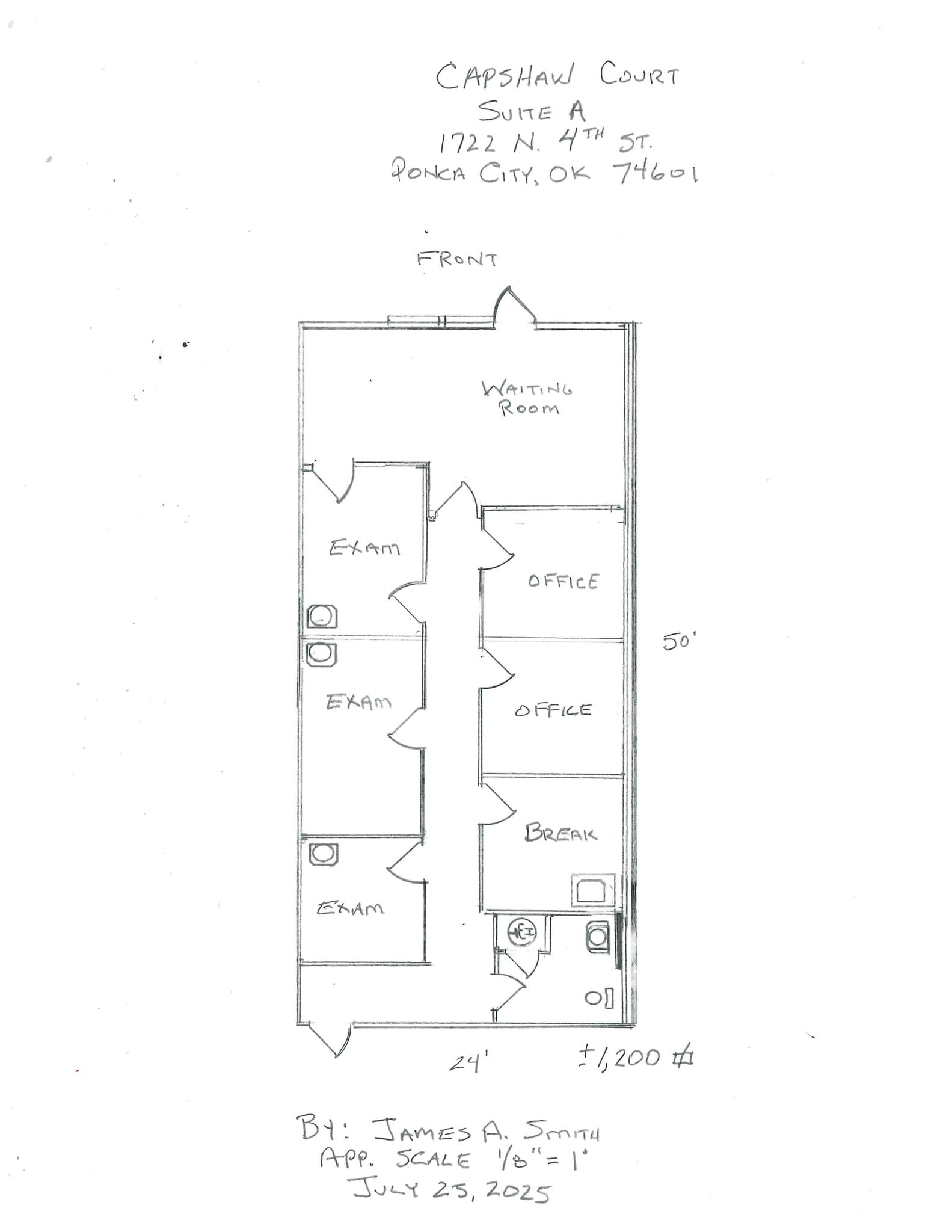 1714-1722 N 4th St, Ponca City, OK for lease Site Plan- Image 1 of 3