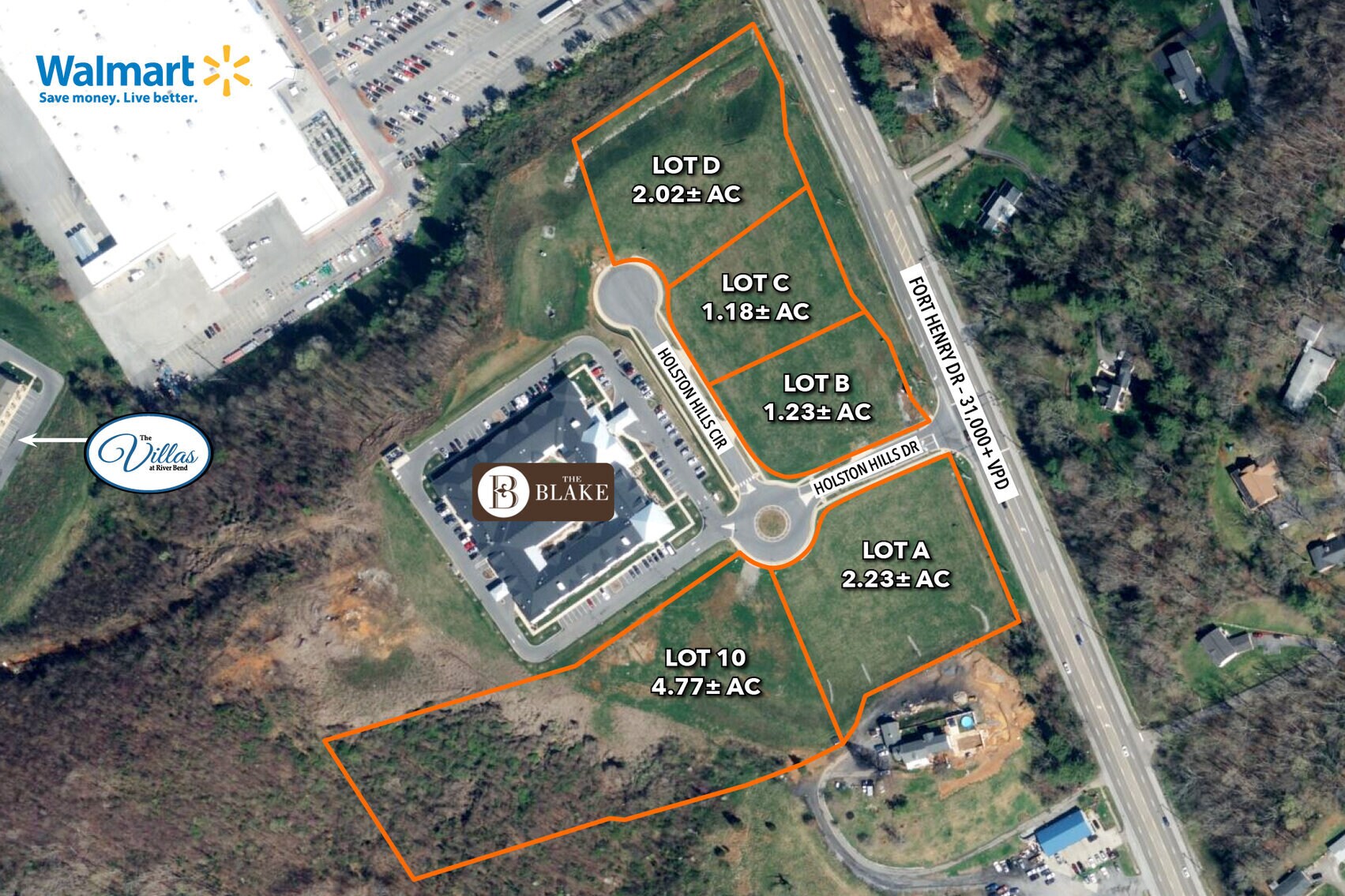 3332 Fort Henry Dr, Kingsport 37664 AUCTION! 5 Outparcels 1.12 to 4