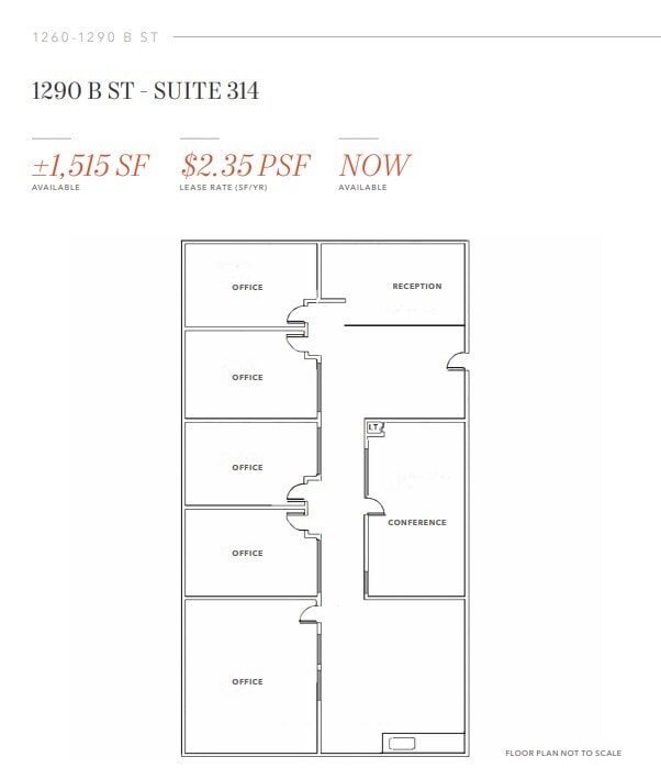 1290 B St, Hayward, CA for lease Floor Plan- Image 1 of 1