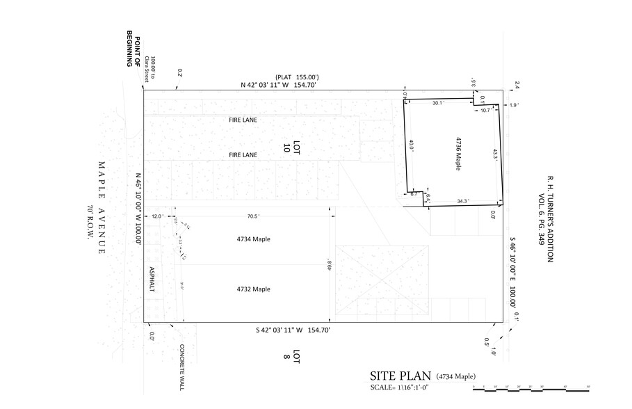 4732-4734 Maple Ave, Dallas, TX for lease - Site Plan - Image 3 of 8