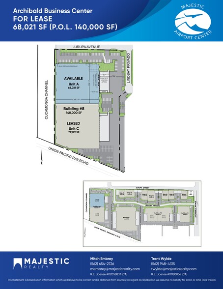 2530 E Lindsay Privado, Ontario, CA for lease - Site Plan - Image 1 of 9