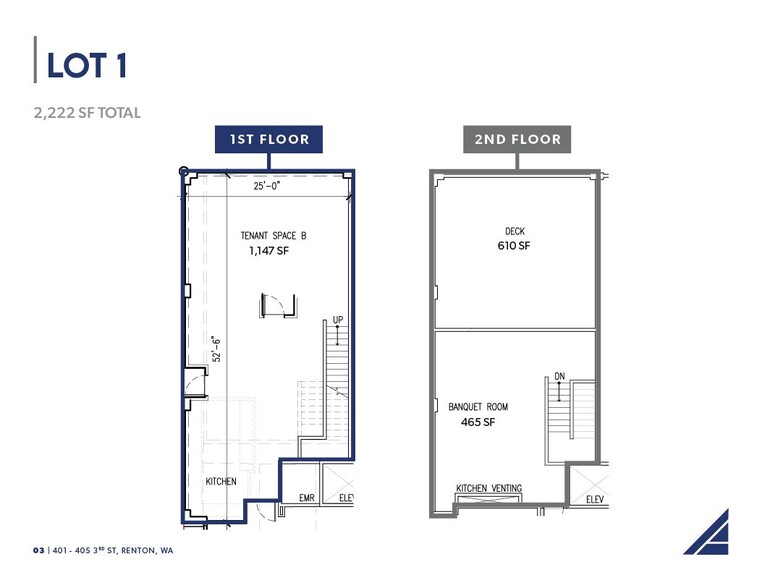 401-405 S 3rd St, Renton, WA for lease - Floor Plan - Image 2 of 5