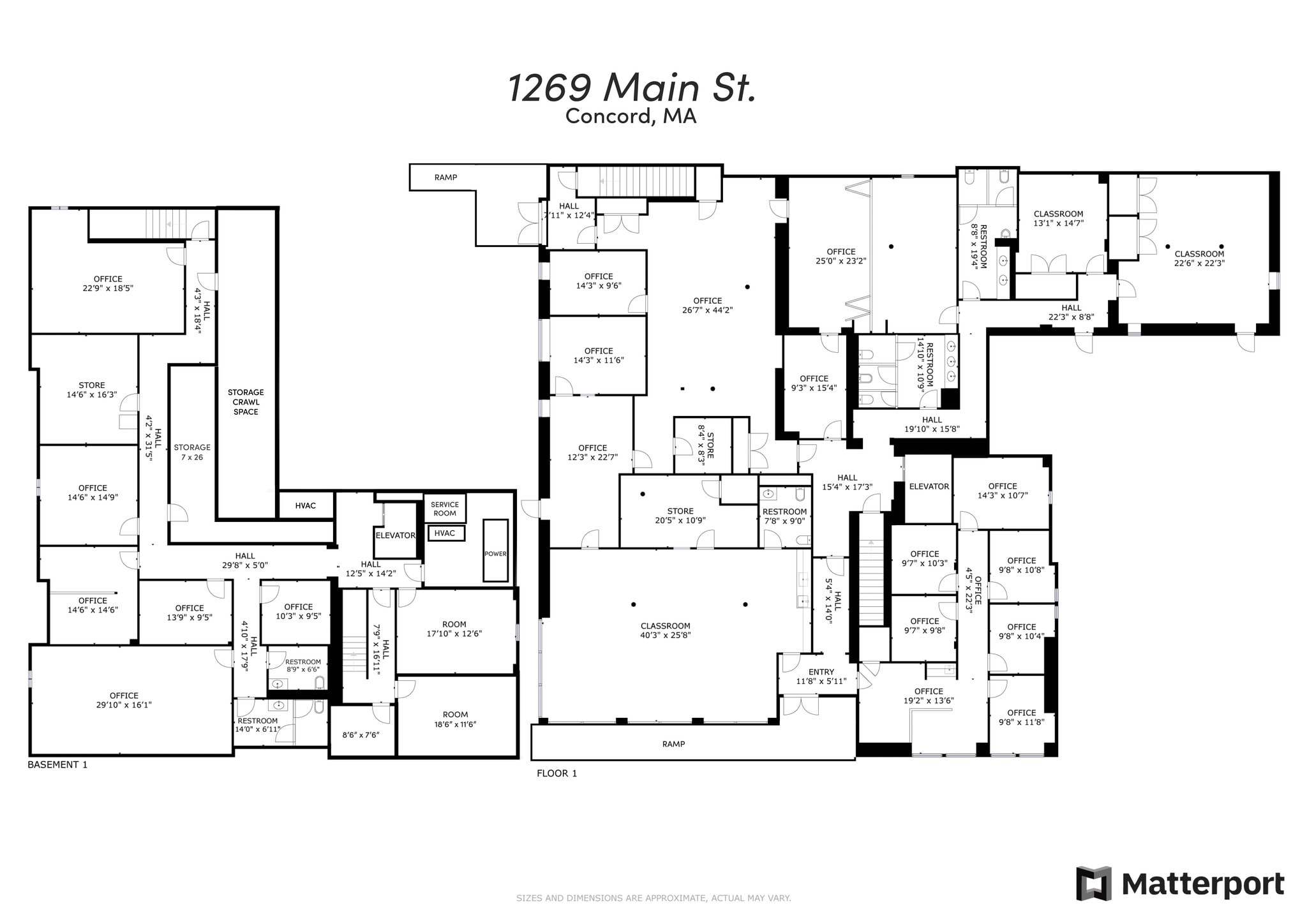 1269 Main St, Concord, MA for lease Floor Plan- Image 1 of 37