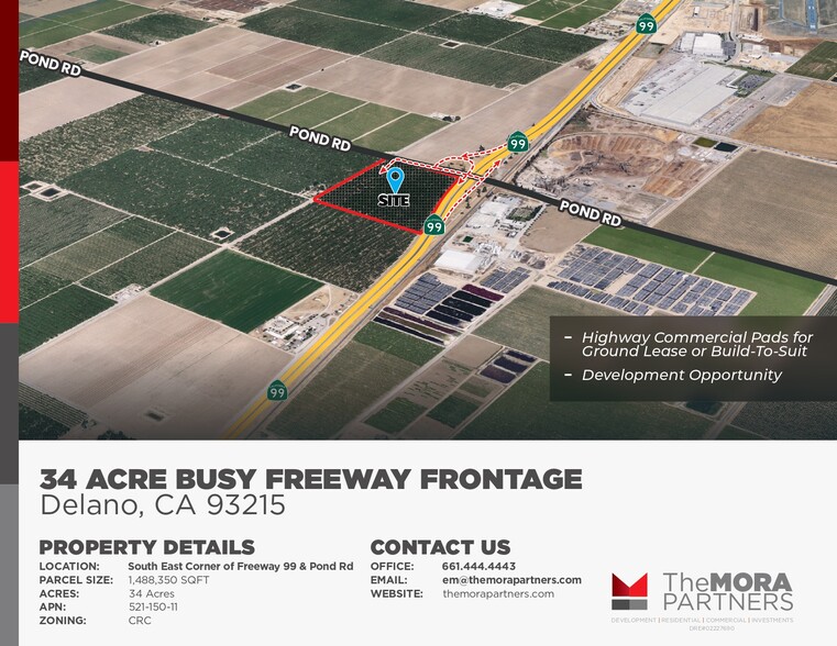 99 Fwy, Delano, CA for sale - Building Photo - Image 1 of 2