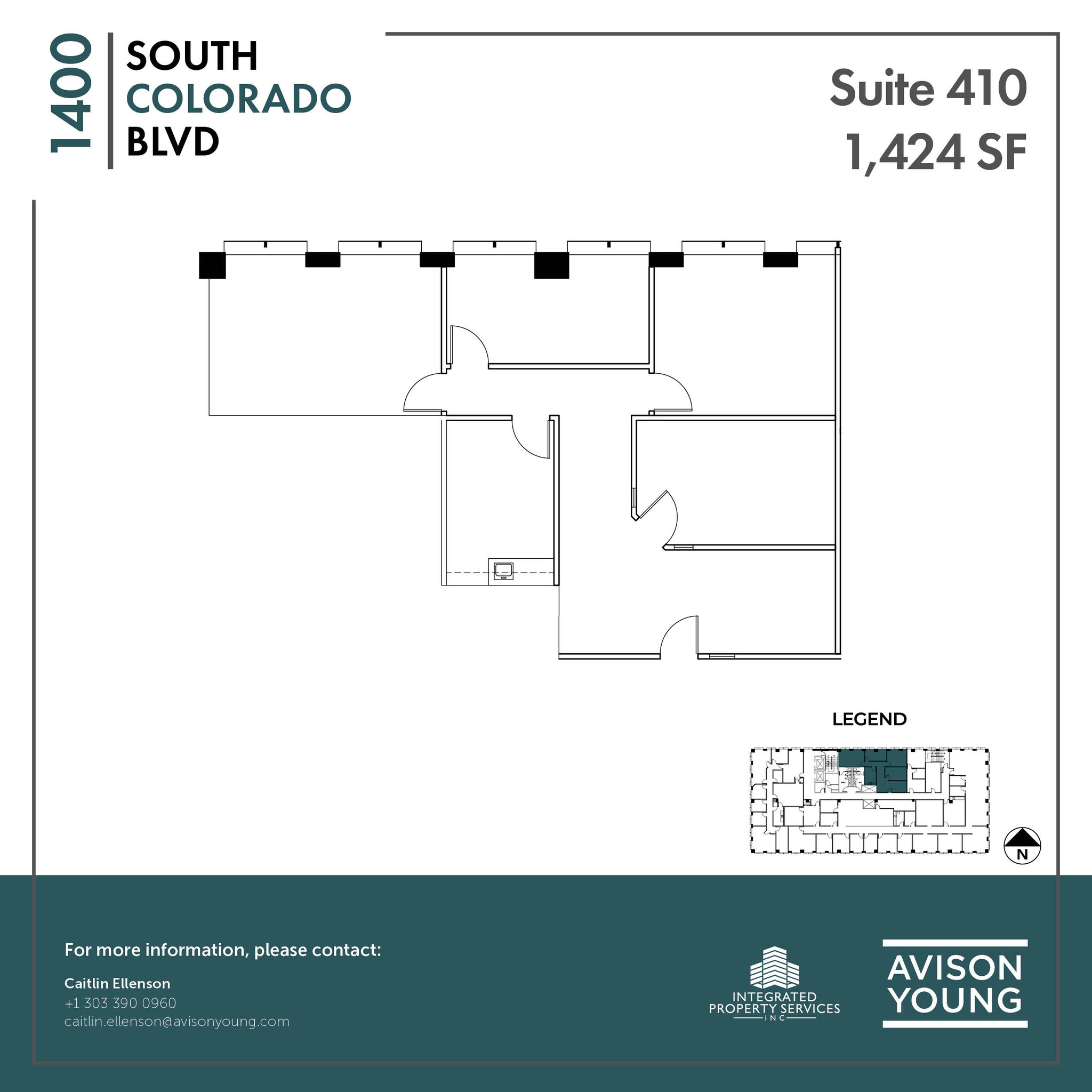 1400 S Colorado Blvd, Denver, CO for lease Floor Plan- Image 1 of 6