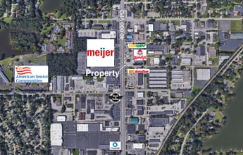 5505 Keystone Ave, Indianapolis, IN - AERIAL  map view