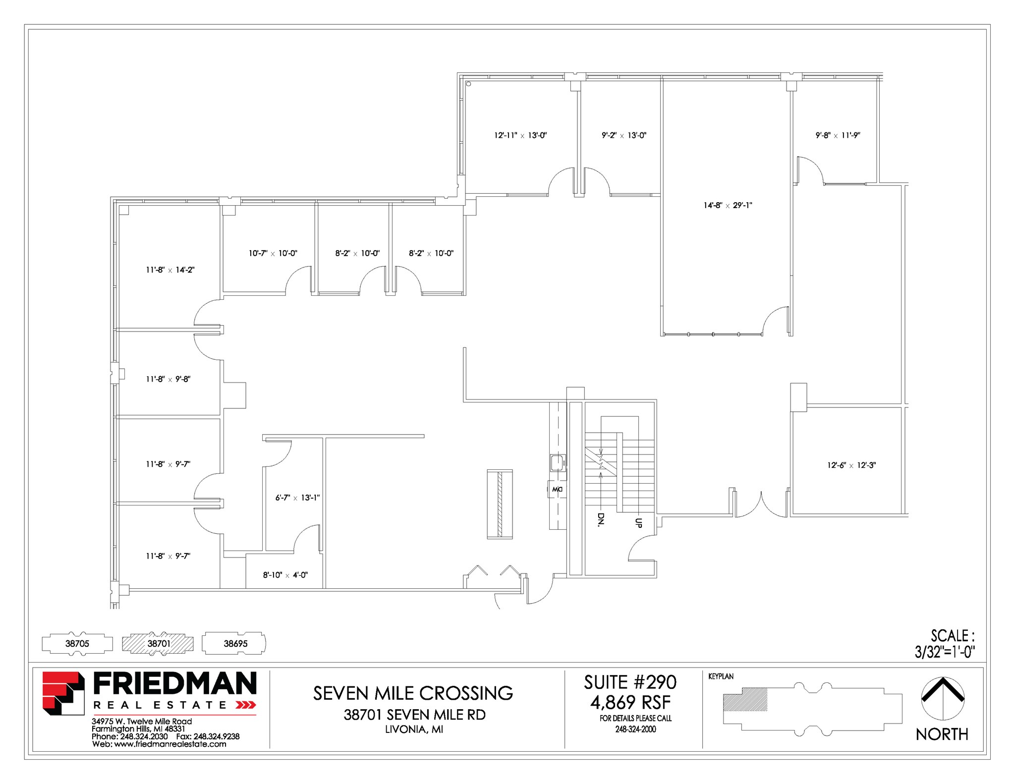 38705 7 Mile Rd, Livonia, MI for lease Floor Plan- Image 1 of 1