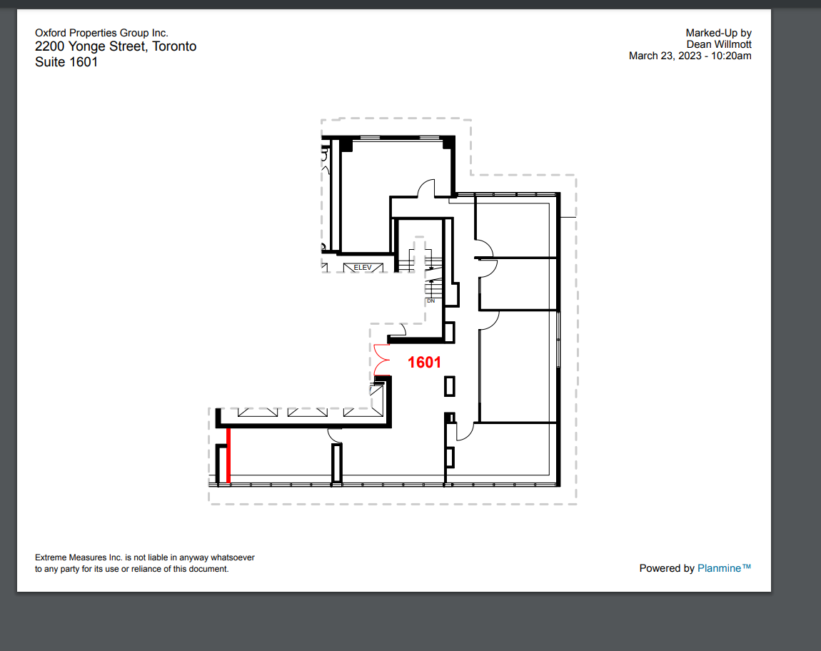 2200 Yonge St, Toronto, ON for lease Floor Plan- Image 1 of 1