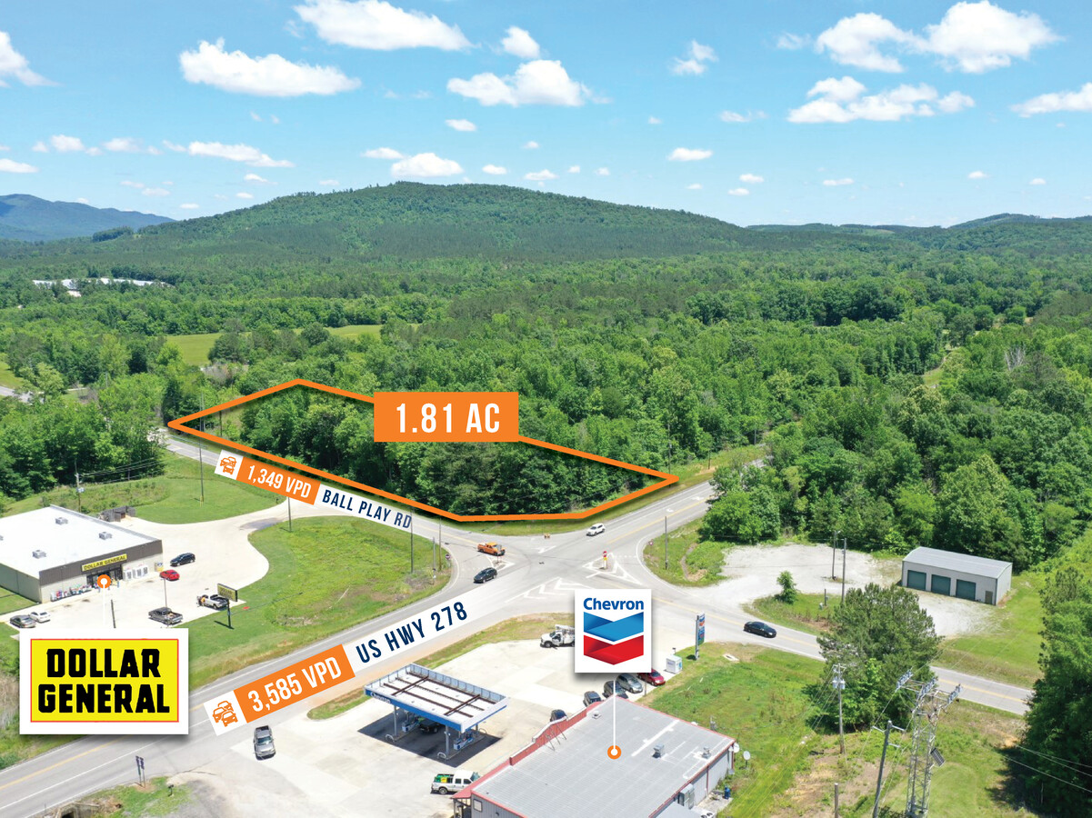 Across from 29 Ball Play Road, Piedmont, AL 36272 - 1.8 Acre | Dollar ...