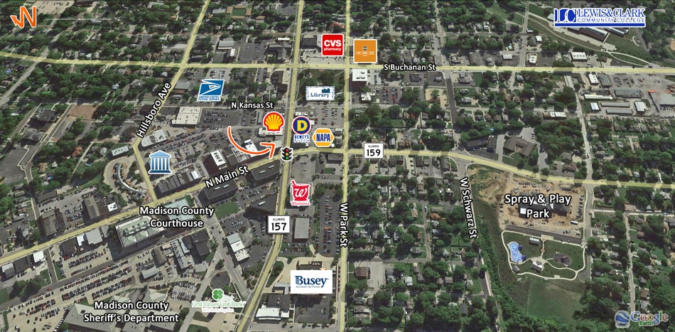 100 N Main St, Edwardsville, IL for lease - Building Photo - Image 2 of 11