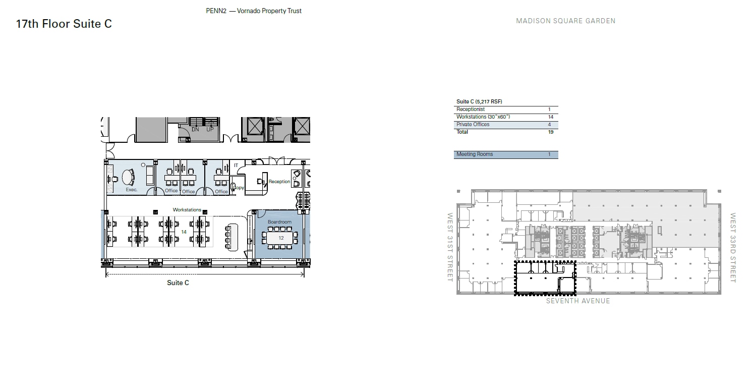 PENN 2, New York, NY for lease Floor Plan- Image 1 of 10