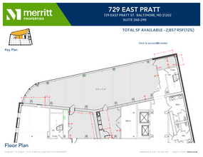 729 E Pratt St, Baltimore, MD for lease Floor Plan- Image 1 of 1