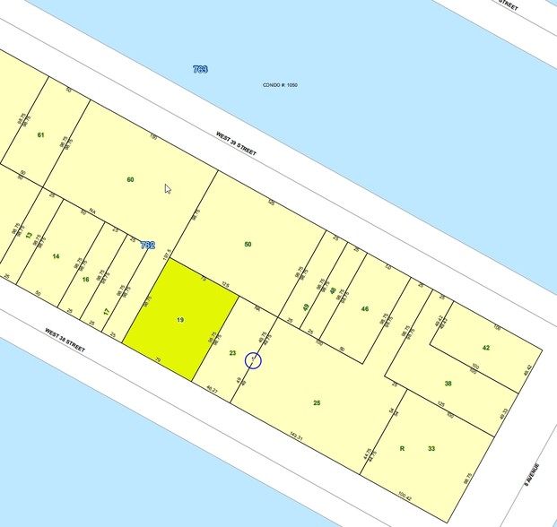 325 W 38th St, New York, NY for lease - Plat Map - Image 2 of 3