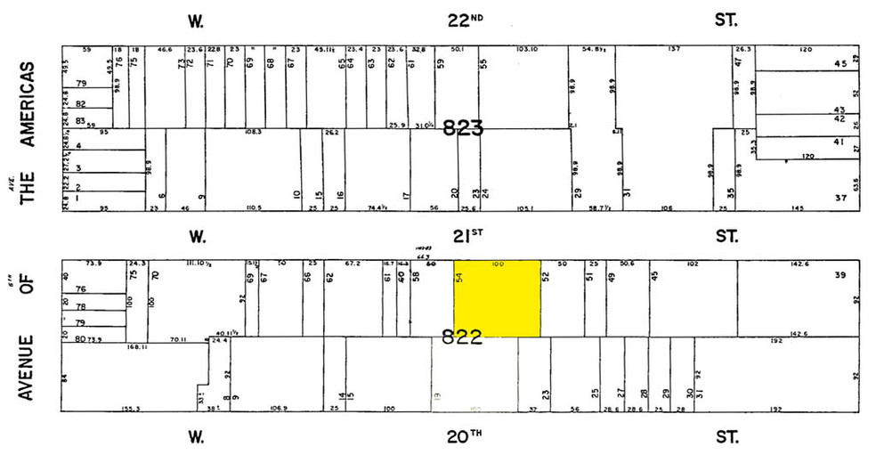 22 W 21st St, New York, NY for sale - Plat Map - Image 1 of 1