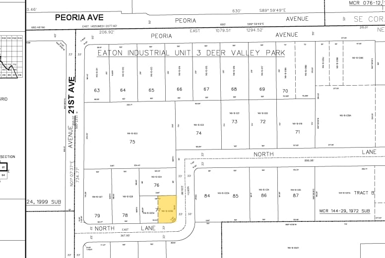 2016 W North Ln, Phoenix, AZ for sale - Plat Map - Image 2 of 3