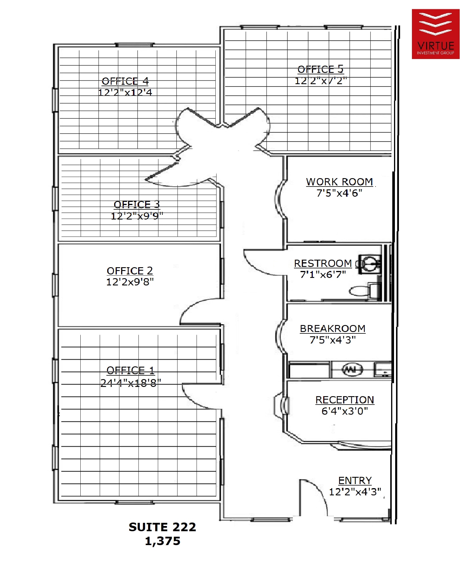 5755 N Point Pky, Alpharetta, GA for lease Floor Plan- Image 1 of 3