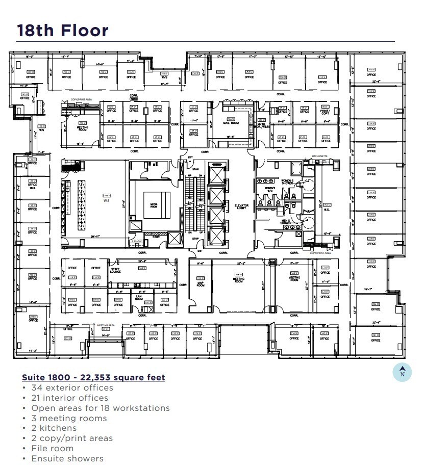 215 9th Ave SW, Calgary, AB for lease Floor Plan- Image 1 of 2