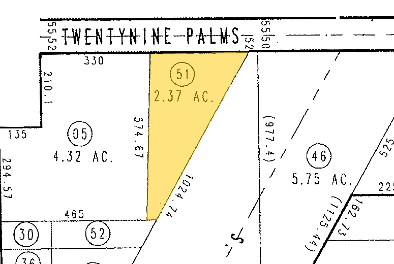 62485 Twentynine Palms Hwy, Joshua Tree, CA for sale Plat Map- Image 1 of 1