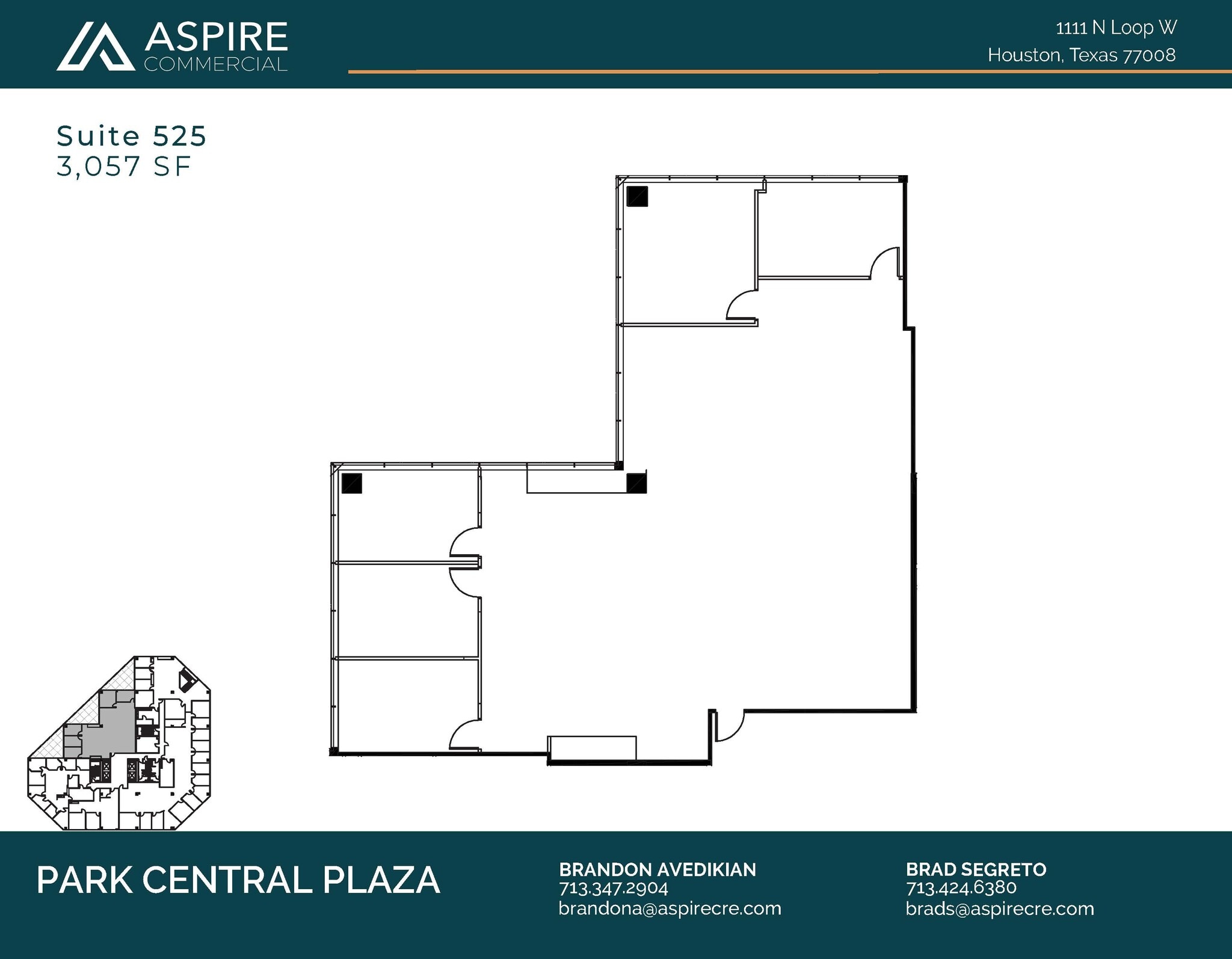 1111 N Loop W, Houston, TX for lease Floor Plan- Image 1 of 2