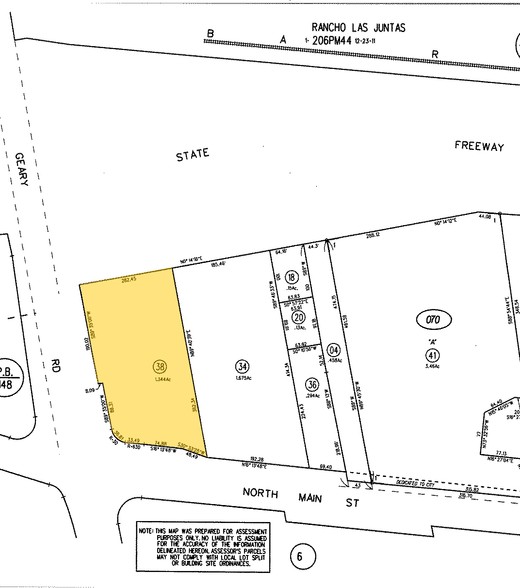 2890 N Main St, Walnut Creek, CA for lease - Plat Map - Image 2 of 5