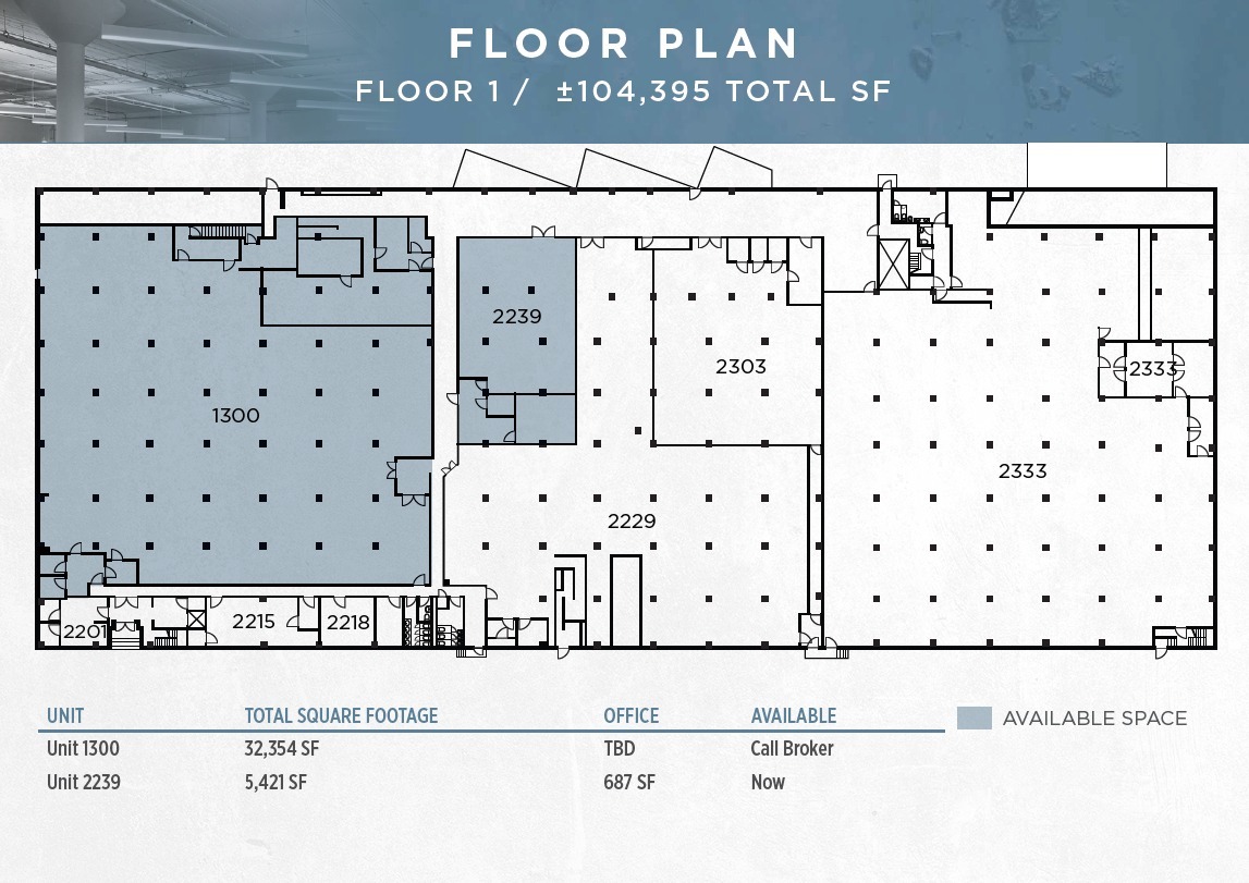 2201 Poplar St, Oakland, CA for lease Floor Plan- Image 1 of 1