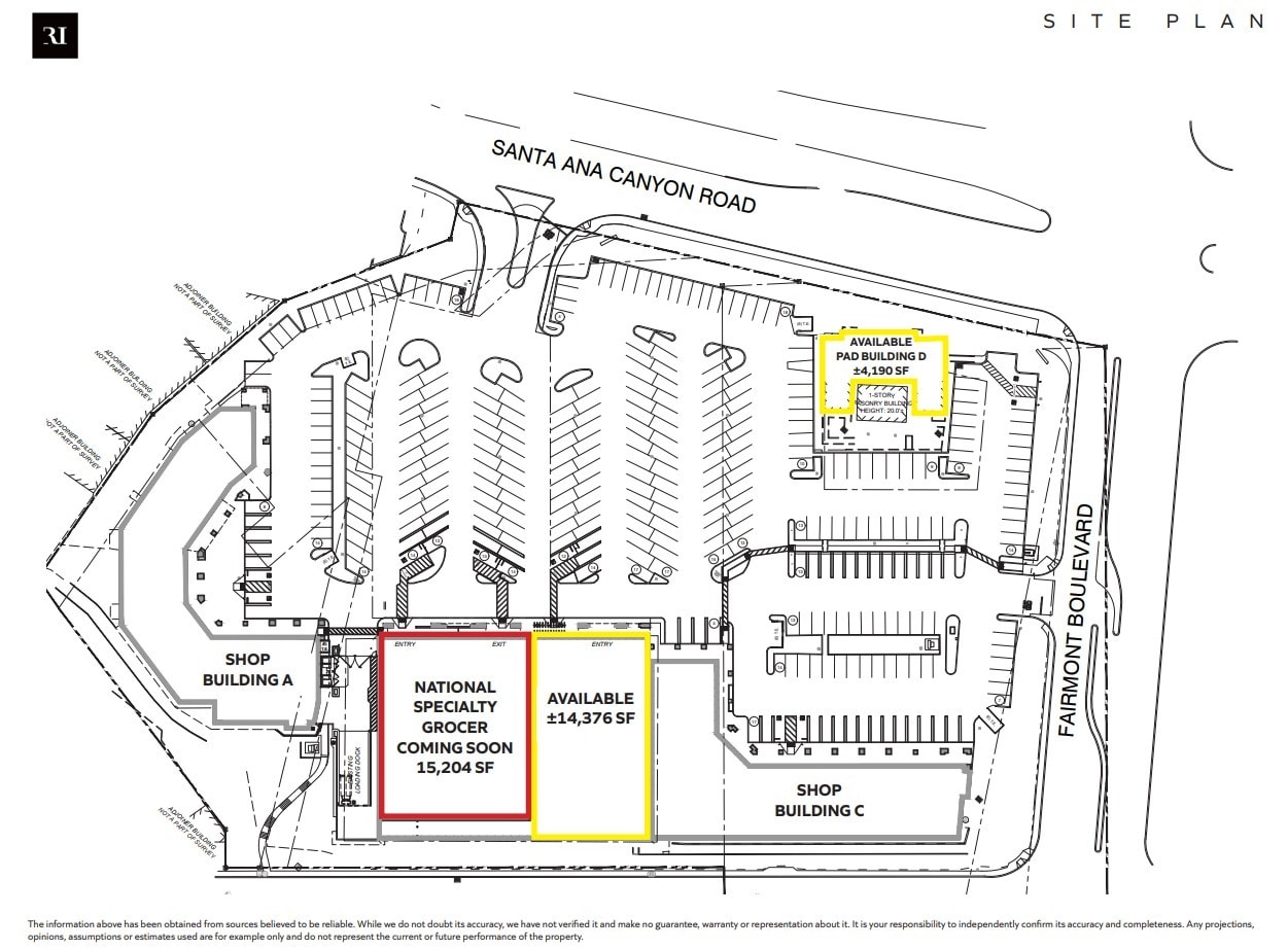 6302-6396 E Santa Ana Canyon Rd, Anaheim Hills, CA for lease Site Plan- Image 1 of 2