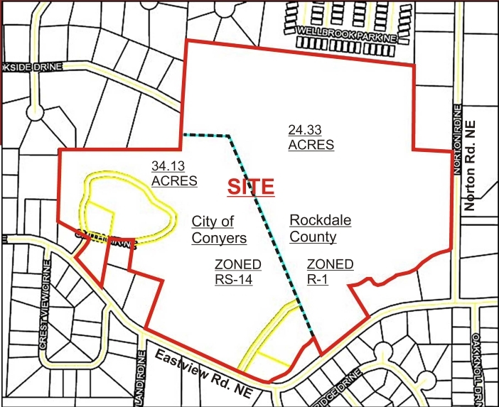 1088 Smith Lake Rd NE, Conyers, GA for sale - Site Plan - Image 1 of 2