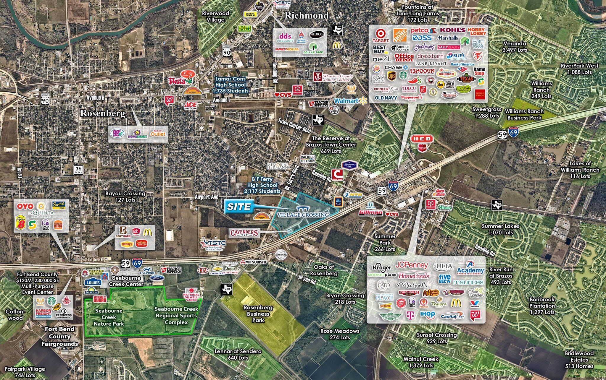 Highway 59 & FM 2218, Rosenberg, TX 77471 Village Crossing