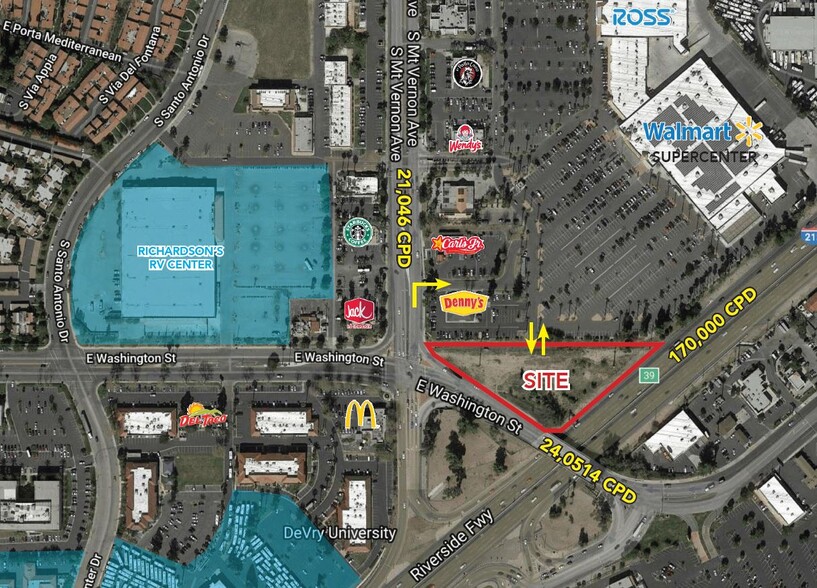 NWQ E. Washington & I-215, Colton, CA for lease - Building Photo - Image 1 of 2