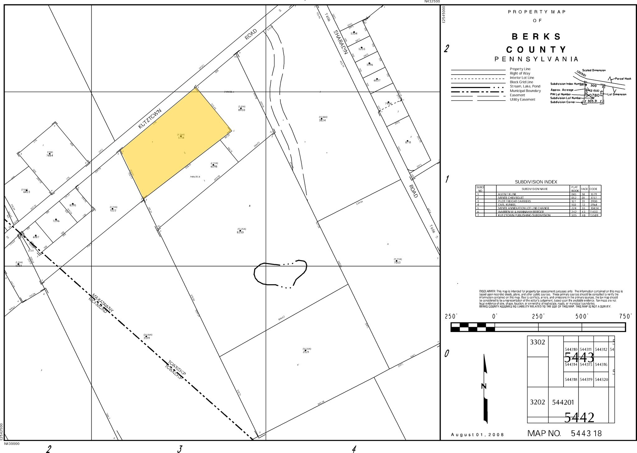15040 Kutztown Rd, Kutztown, PA for sale Plat Map- Image 1 of 1